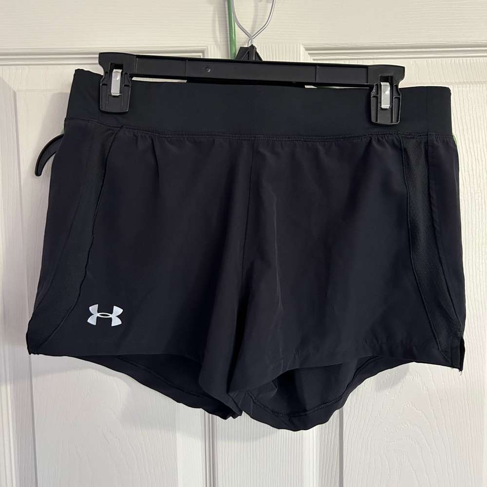 under armour black active wear shorts